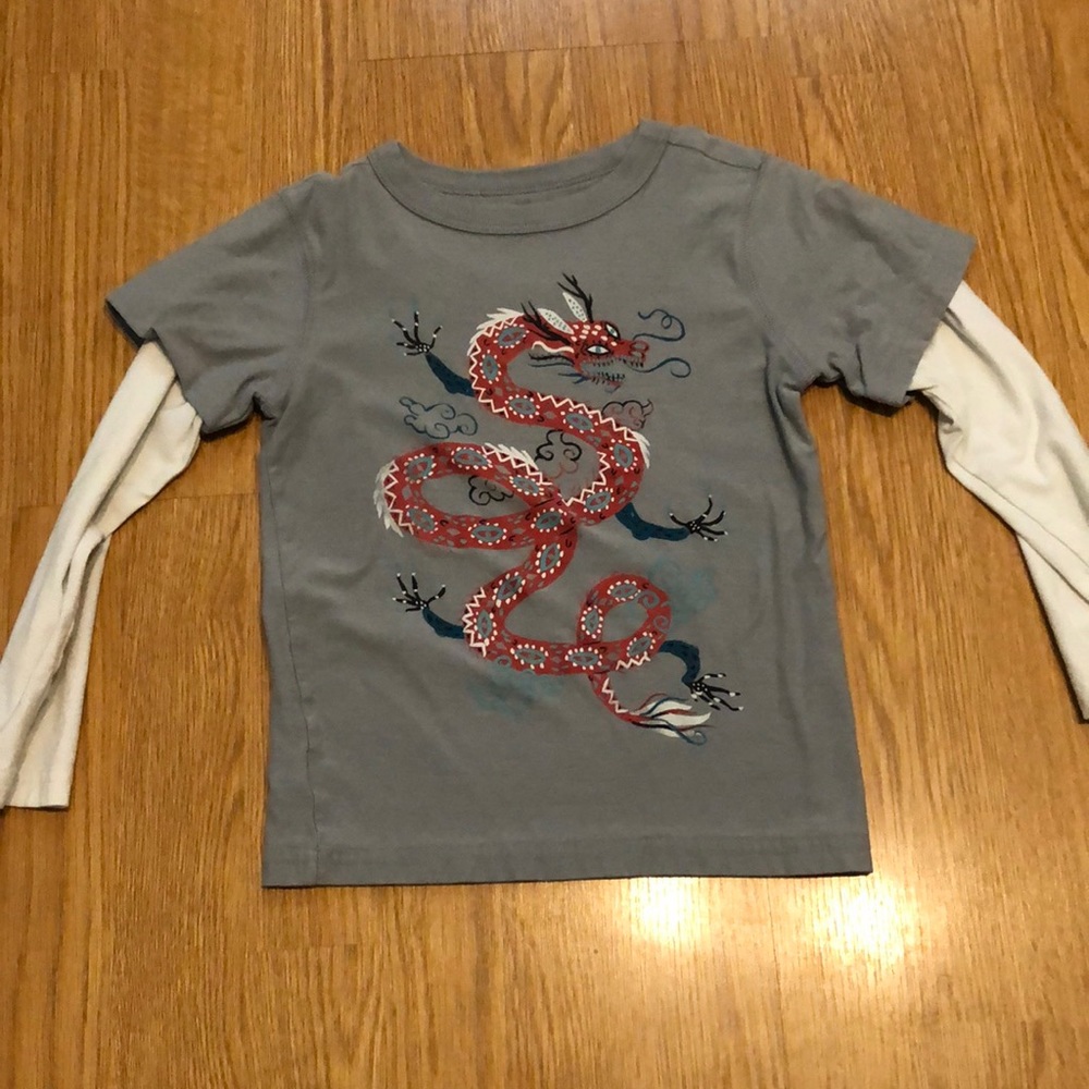 Long sleeve Tea Collection boys shirt size 5